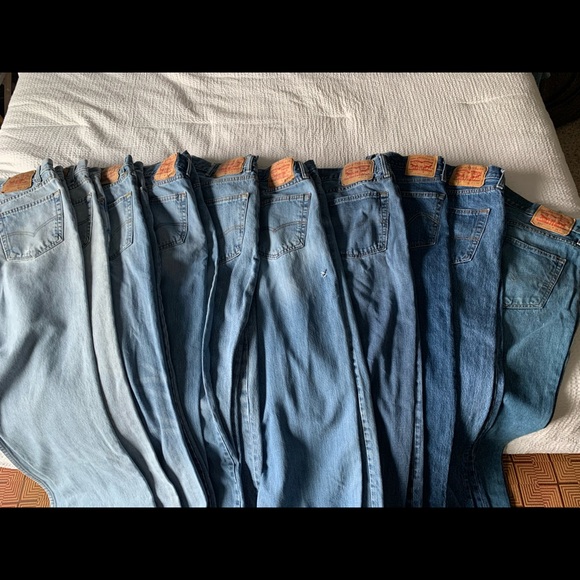 Lot of 10 Mixed Vintage Levi’s Jeans 90s 2000s Mixed Washes & Sizes Mens 505 501 - Picture 7 of 8